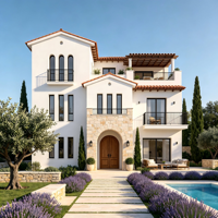 Nouvelles Conceptions de Villas Préfabriquées en Acier de Haute Qualité avec 4 Chambres pour Résidence Familiale