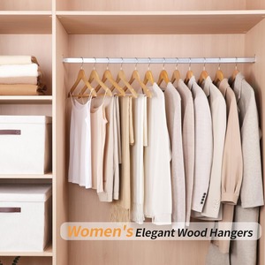 Wood Hangers with Shoulder Grooves Premium Wooden Hangers Slim <b>Coat</b> Hanger Suit Hangers with 360 Degree Rotatable <b>Hook</b> - Product Image 3
