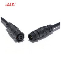 Connecteur circulaire mâle et femelle M12 110V 10A à 2, 3, 4 ou 5 broches pour éclairage LED extérieur étanche