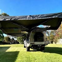 Camping en plein air grand toit 270 degrés auvent gratuit tente de toit debout Toldo Para Automovil côté voiture autoportant 270 auvent