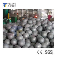 Boules de meulage en acier forgé cr6/8/9/10 pour les mines et les métaux non ferreux de ciment