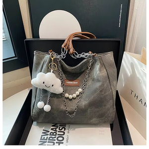 <span class=keywords><strong>Sac</strong></span> à chaîne à grande capacité décontracté, nouveau <span class=keywords><strong>sac</strong></span> d'étudiant, <span class=keywords><strong>sac</strong></span> <span class=keywords><strong>de</strong></span> <span class=keywords><strong>classe</strong></span>, <span class=keywords><strong>sac</strong></span> à main tendance pour les trajets quotidiens, <span class=keywords><strong>sac</strong></span> fourre-tout imperméable en PU à deux bretelles - Product Image 5