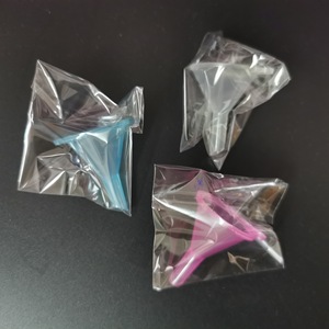 Plastic <b>Mini</b> Funnels For <b>Perfume</b> Lotion Dispensing Small Size Cosmetic Packaging Blue Color - Product Image 2
