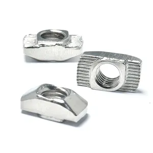 Nuts T-Slot Hammer Head Fastener -Plated Carbon Steel Sliding T Nuts for Aluminum Profile Steel Hammer Head H T Nuts