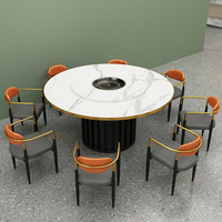 Ensemble de mobilier de restaurant personnalisé et polyvalent : table et chaises à dossier haut pour restaurant
