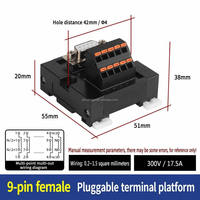 Bloc de bornes à pression 1 entrée 16 sorties, 0,2-1,5 mm², 300 V, 17,5 A, avec contact en cuivre pur pour commande d'ascenseur
