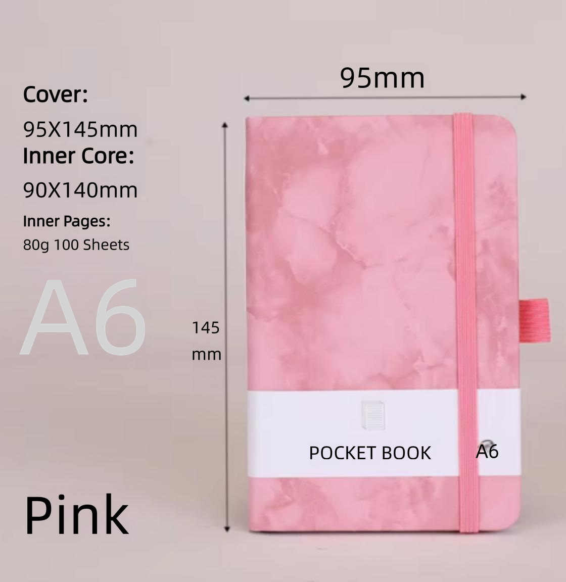 pink marble strap