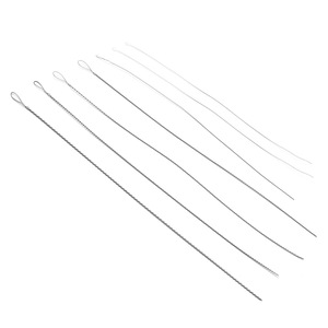 Twisted <b>Beading</b> <b>Needle</b> 10cm Metal Large Eye Thread Guide For DIY Jewelry Making - Product Image 1