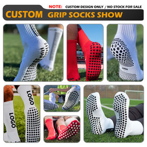 Rutschfeste Herren-Kompressions-Fußballsocken, personalisierte Unisex-Grip-Crew-Sportsocken, rutschfeste Fußballsocken - Product Image 2