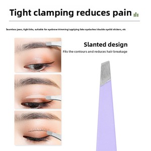 Kit d'outils de coupe de <span class=keywords><strong>cils</strong></span>, kit de beauté, pinces en acier inoxydable couleur macaron, <span class=keywords><strong>pour</strong></span> greffe de sourcils et pose de faux <span class=keywords><strong>cils</strong></span>, pratique - Product Image 3