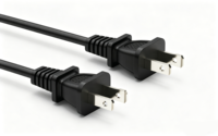 Cable de Alimentación Taiwanés de 2 Pines C13 con Certificación BSMI H05VV-F 3G Blanco para Monitor de Computadora, TV, Impresora, Servidor