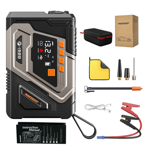 מטען נייד 4 ב-1 10800mAh עם כבל התנעה, תאורת לד, מדחס אוויר ומשאבת ניפוח לצמיגי רכב/משאית - Product Image 6