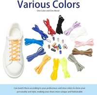Lacets élastiques sans nœuds YNBG XD299 avec boucle métallique assortie, lacets paresseux extensibles de 0,5 cm de large pour enfants et adultes, en toile