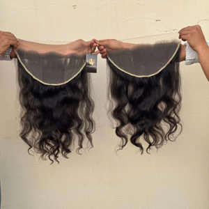 6x6 HD dentelle fermeture frontale perruques cheveux humains bruts pré-plumés 13x6 cheveux de vague de corps, temple brut cheveux humains pour les femmes noires - Product Image 1