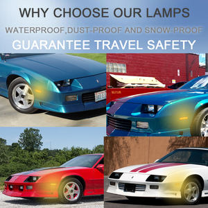 Lentille fumée LED garde-boue avant feux de position latéraux pour Chevy Camaro Pontiac Firebird <span class=keywords><strong>1982</strong></span>-1992 voiture ambre clignotant indicateur lampe - Product Image 2