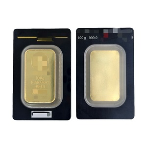 Nouvelles lingots <span class=keywords><strong>de</strong></span> métal non magnétiques <span class=keywords><strong>de</strong></span> Suisse, <span class=keywords><strong>1</strong></span> oz/31,<span class=keywords><strong>1</strong></span> g/100 g, artisanat métallique, cadeau, lingots plaqués <span class=keywords><strong>or</strong></span>, avec emballage blister, collection - Product Image 1