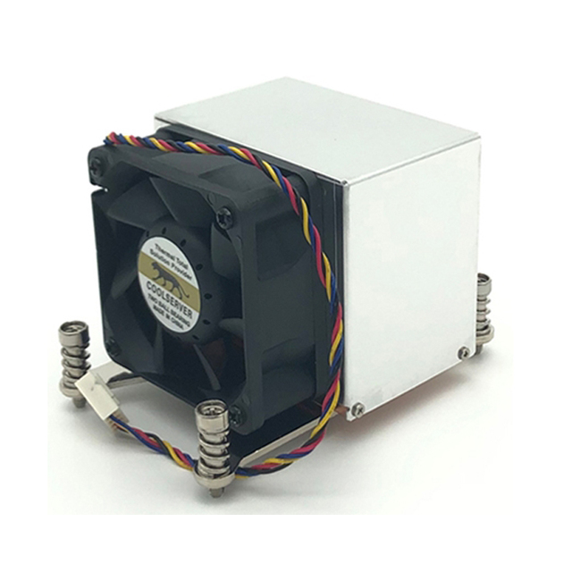 COOLSERVER LGA2011 CS-2011-2U6CA-N Computer Case Air Cooler CPU Silent Two Ball Bearing Copper Aluminum Fan Radiator 95W 12V