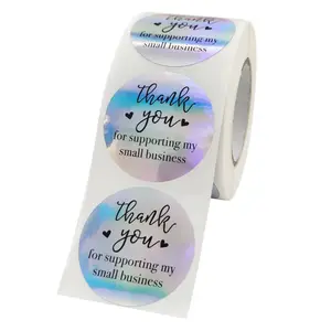 Aangepaste Elke Tekst Afbeelding Zelfklevend Afdrukken Ronde Label Stickers, Cirkel Waterdichte Vinyl Sticker Roll Private Label Logo Stickers