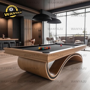 Mesa de <span class=keywords><strong>Billar</strong></span> Multiusos de Madera Maciza con Diseño de Lujo, Mesa de <span class=keywords><strong>Billar</strong></span> Moderna con Tablero de Comedor y Tablero de <span class=keywords><strong>Ping</strong></span> <span class=keywords><strong>Pong</strong></span>, Venta Directa de Fábrica - Product Image 4
