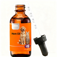 Supplément d'huile de graines d'ourlet biologique OEM pour chiens chats Soulagement naturel de l'anxiété Stress Gouttes calmantes Efficace contre les douleurs arthritiques