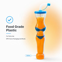 Gobelets en plastique de qualité alimentaire de 500 ml avec logo personnalisé, options d'impression multiples, origine Chine, pour les fêtes