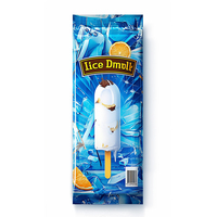 Sachets d'emballage personnalisés pour aliments surgelés, type stand-up, pour bâtonnets glacés, avec impression en héliogravure et soudure latérale arrière