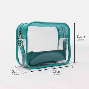 Sacs messager classiques pour femmes, broderie personnalisée, lettres DIY, sac à fermeture éclair en PVC transparent, approuvé pour les stades, hiver, automne, voyage - Product Image 5