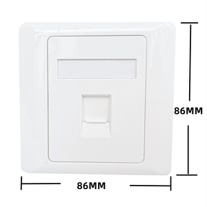 <span class=keywords><strong>RJ45</strong></span> LAN Plaque murale 86 Type 5e <span class=keywords><strong>Catégorie</strong></span> 6 <span class=keywords><strong>Rj45</strong></span> Web Port Socket Prise murale Compact Single Gang 86*86mm Panneau Plaque murale - Product Image 4