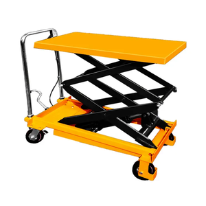 China 500kg bomba de pie plataforma de elevación eléctrica elevación hidráulica Manual portátil mesa elevadora de tijera - Product Image 6