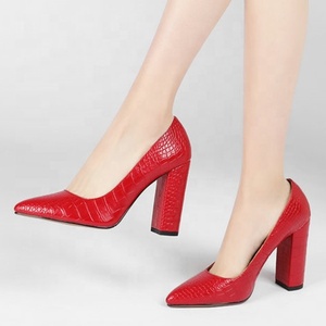 Chaussures habillées pour femmes style américain à imprimé pierre, escarpins à talon aiguille pour le bureau, chaussures décontractées quotidiennes pour l'été - Product Image 1