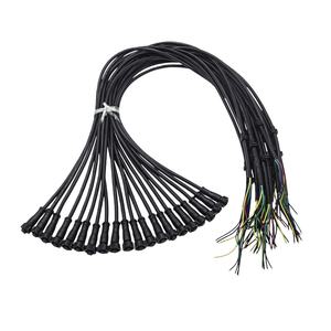 M12面板安装IP67防水连接器2-8芯快锁，用于电脑和摩托车，带聚氯乙烯绝缘 - Product Image 4