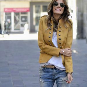 Europäischer und Amerikanischer Herbst- und Winter-Wollblazer mit Knöpfen für Damen, Eleganter Retro-<span class=keywords><strong>Blazer</strong></span> - Product Image 1