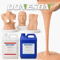 Doneson Silicone souple réaliste haute résistance pour corps humain, série DSA-42XX A/B, durcissement à température ambiante 1:1 pour moulage