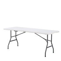 Table pliante en plastique de 1,8 mètre, best-seller transfrontalier, pour extérieur, longue, moulée par soufflage, pour conférence, marché nocturne, stand, banquet, repas