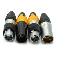 Échantillon Gratuit Connecteurs Audio Vidéo XLR Femelle 3 Broches Étanche Contacts Nickelés/Étamés PRATT Certifié ROHS/CE