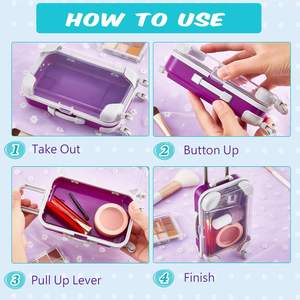 هدايا ترويجية صندوق حقيبة براق صغير للنساء والفتيات حقيبة أمتعة كريستال صندوق تعبئة رموش اصطناعية - Product Image 2