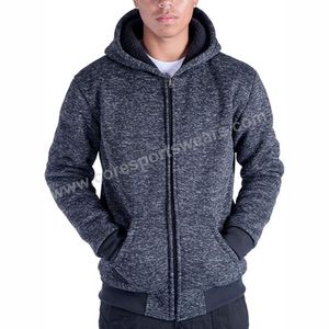 Capuche en coton léger pour hommes, sweat-shirt anti-boulochage, molletonné, Sherpa, hiver, grande taille, 2020 - Product Image 5