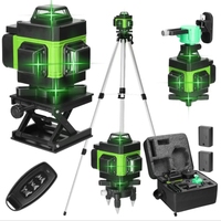 Niveau laser à faisceau vert 4D auto-nivelant, projecteur de ligne laser infrarouge, outil de construction mur-sol