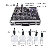 Ensemble de 14 ventouses en verre pour massage par ventouses Hijama, fabrication OEM d'origine