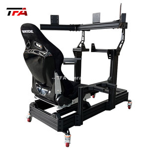telaio in alluminio profilo simulatore pozzetto Super guida simulatore di gioco cabina di pilotaggio con sedia da corsa reale - Product Image 1