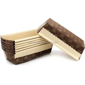 Bakery use large square corrugated paper disposable Loaf Pans