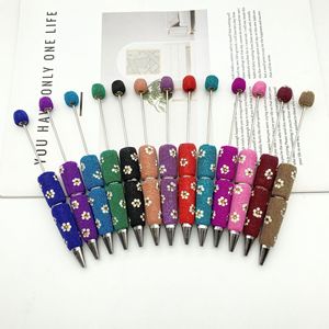 Diamant für Perlen Kugelschreiber DIY mehrfarbige Strass Logo Stifte Neuheit Kunststoff Körper Gelb für Promotions und Geschenke - Product Image 3