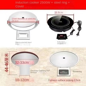 Placa de Inducción Portátil de Doble Cabezal con Control Táctil Eléctrico, 2 Quemadores, Eficiencia Energética Clase 2, para Ollas de Barro, Uso en Cocina - Product Image 2