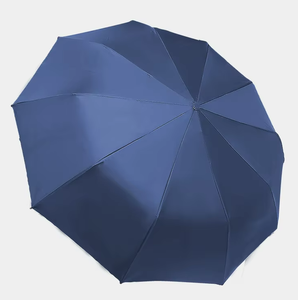Flashlight Automatic Alloy Business Women's High-end Three-fold Rotatable Advertising Gift Umbrella Logo Printing Business Gifts