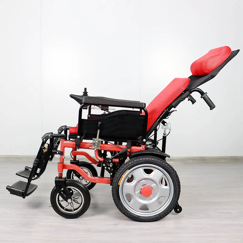 Biobase รถเข็นคนพิการไฟฟ้าพับได้น้ำหนักเบามากสำหรับผู้สูงอายุผู้พิการรถเข็น