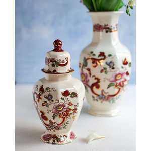 Vase de sol en pierre de style Art déco Chartreuse Rose Ginger Jar de Mason - Product Image 4