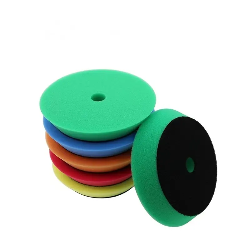 New Design 5 Inch 130mm Mobile Detailing DA Buffer Buffing Pad Foam Car Polishing Pads For DA Polisher Use