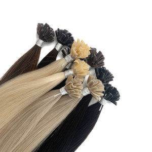 批发俄罗斯角蛋白雷米热卖接发双拉U尖假发无缠结欧洲发纬纱 - Product Image 6