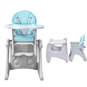 Meja makan bayi anak-anak, kursi goyang penggunaan ganda untuk memberi makan bayi kursi tinggi