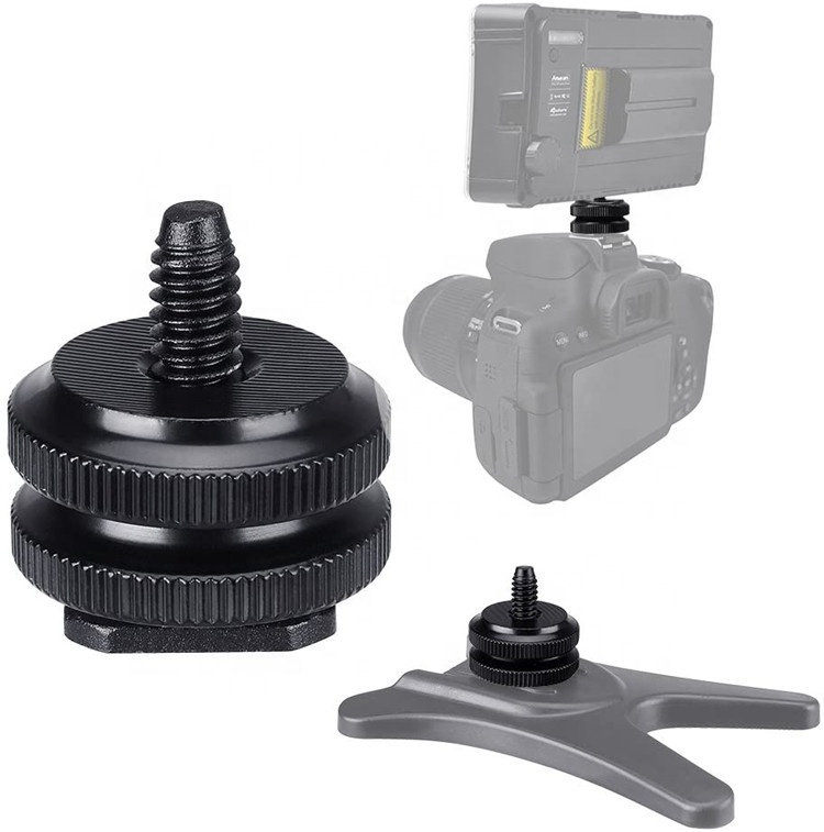 Аксессуары Aipaxal для камер 1/4 "-20 винтовой двухслойный Адаптер для крепления горячего башмака для экшн-камеры DSLR Gopro
